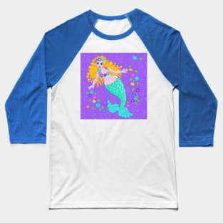The flower mermaid Baseball T-Shirt